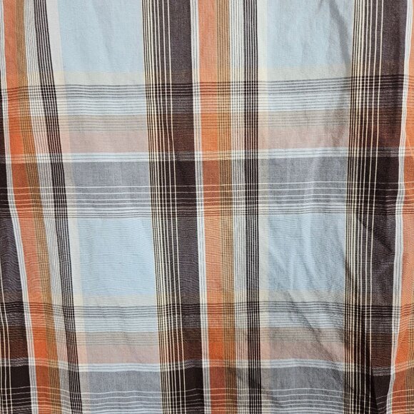 Ecko Unltd Mens Short Sleeve Plaid Button-Up Shirt Size L Cotton Blend Multicolo - Picture 8 of 12